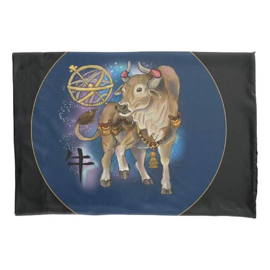 Jaar van de Ox Chinese Zodiac Kussensloop (Voorkant)