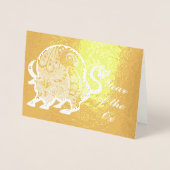 Jaar van de Ox Folie Kaarten (Voorkant)