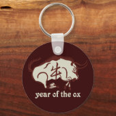 jaar van de ox sleutelhanger (Voorkant)