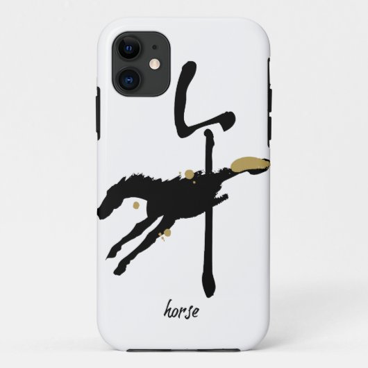 Jaar van de Paarden - Chinese dierentuin Case-Mate iPhone Case (Achterkant)