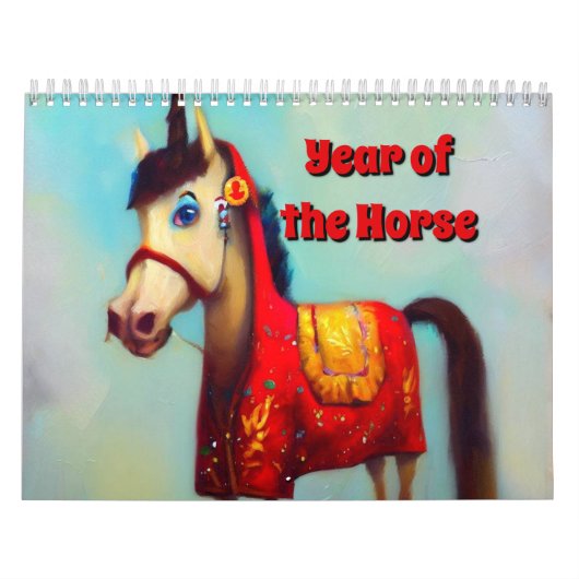 Jaar van de paarden kalender (Hoes)
