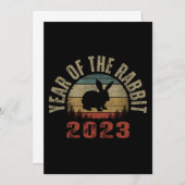 JAAR VAN DE RABBIT 2023 KAART (Voorkant / Achterkant)
