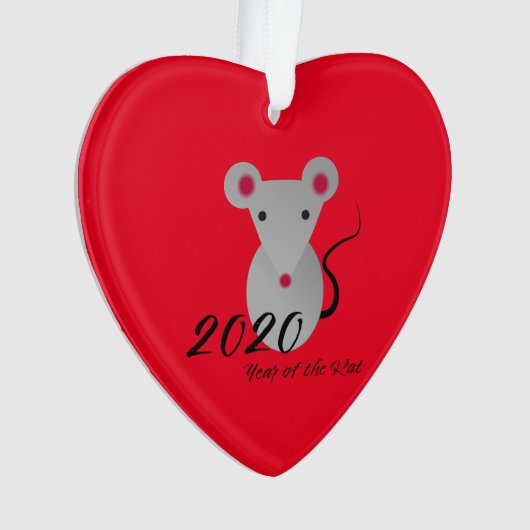 Jaar van de Rat 2020 Ornament (voorkant)