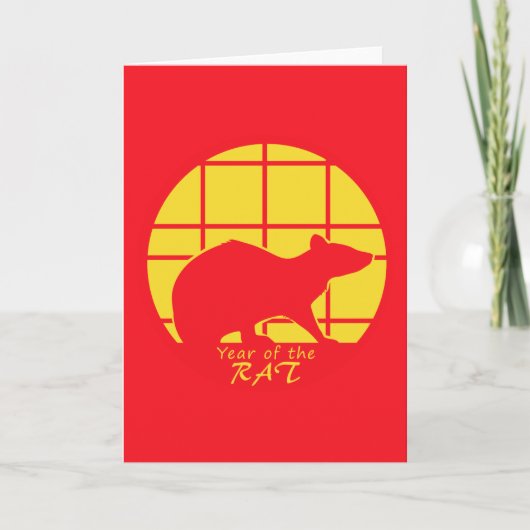 Jaar van de Rat Kaart (Voorkant)