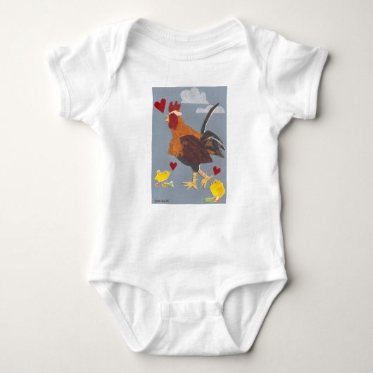 Jaar van de Rooster 2017 Baby Romper (Voorkant)