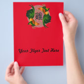 Jaar van de Rooster Circle Flyer (Hand)