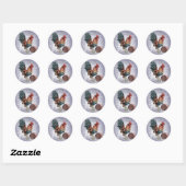 Jaar van de Rooster-Sticker Ronde Sticker (Vel)