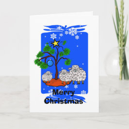 Jaar van de Schaap Kerst Kaart