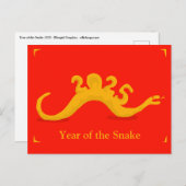 Jaar van de Slang 2025 Briefkaart (Voorkant / Achterkant)