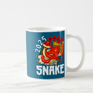 Jaar Van De Slang 2025 Chinees Nieuwjaar 2025 Rood Koffiemok