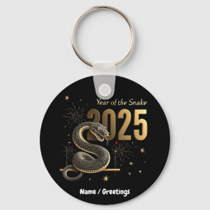Jaar van de Slang 2025 Chinese Zodiac Sleutelhanger