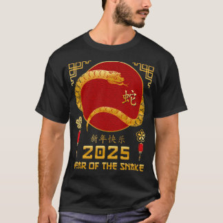 Jaar van de Slang 2025 Lunar Nieuwjaar Chinees Nie T-shirt