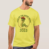 Jaar van de Slang 2025 Lunar Zodiac teken T-shirt (Voorkant)