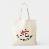 Jaar van de Slang 2025 Tote Bag (Achterkant)