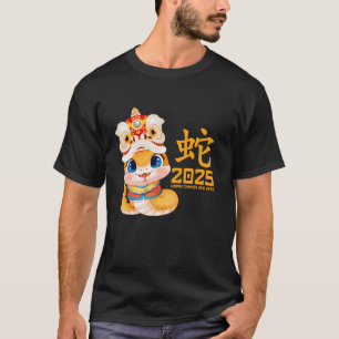 Jaar van de Slang 2025 Zodiac Happy Chinees Nieuwj T-shirt