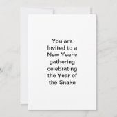 Jaar van de slang kaart (Achterkant)