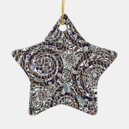 jaar van de slang keramisch ornament (Voorkant)