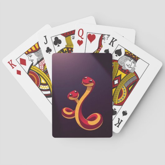 Jaar van de slang pokerkaarten (Achterkant)