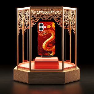 Jaar van de Slang Rood & Goud iPhone 16 Hoesje