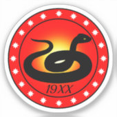 Jaar van de slang sticker (Voorkant)