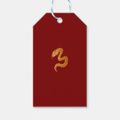 Jaar van de Slangengift Labels (Chinees Nieuwjaar) Cadeaulabel (Achterkant)