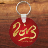 Jaar van de Snake 2013 - Chinees nieuwjaar Sleutelhanger (Voorkant)
