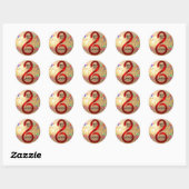 Jaar van de Snake 2013 sticker (Vel)