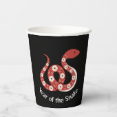 Jaar van de Snake Design Papieren beker (Achterkant)
