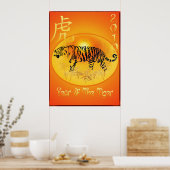 Jaar van de Tiger 2010 Afdrukken Poster (Keuken)