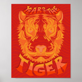 Jaar van de Tiger Afdrukken Poster