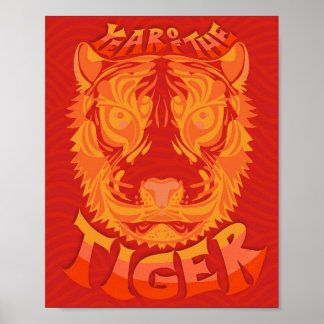 Jaar van de Tiger Afdrukken Poster