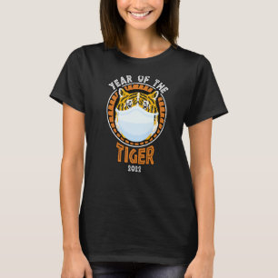 Jaar van de tijger 2022 Funny Tiger die het gezich T-shirt