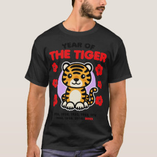 Jaar van de Tijger 2022 Happy Chinese Zodiac New Y T-shirt
