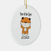 Jaar van de Tijger 2022 Keramisch Ornament (Rechts)