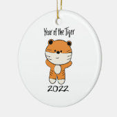 Jaar van de Tijger 2022 Keramisch Ornament (Links)