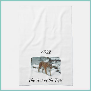 Jaar van de Tijger 2022 Theedoek