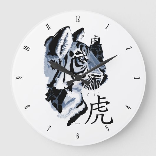 Jaar van de Tijger met cijfers Grote Klok (Voorkant)