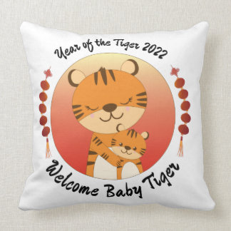 Jaar van de Tijger Nieuwe Baby 2022 Kussen