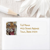 Jaar van de Tijger Retouradreslabel Etiket (Insitu)