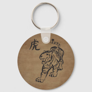 Jaar van de tijger sleutelhanger