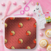 Jaar van de Vuurtijger Papieren Bordje (Feest)