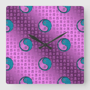 Jaar van de Water Rooster Vierkante Klok