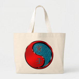 Jaar van de Water Tijger Grote Tote Bag
