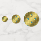 Jaar van de waterdraak confetti (Achterkanten)