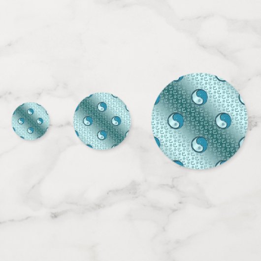 Jaar van de waterslang confetti (Achterkanten)