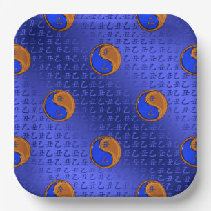 Jaar van de Wood Ox Papieren Bordje