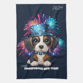 Jaar van de Woofs! Theedoek (Verticaal)