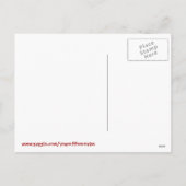 Jaar van het Briefkaart van de Slang in Rood en (Achterkant)