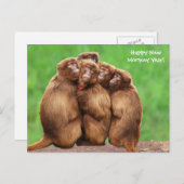 Jaar van het Briefkaart van de vuuraap (Voorkant / Achterkant)