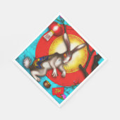 Jaar van het konijn servet (Hoek)